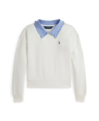 Polo Ralph Lauren Big Girls Collared Terry Sweatshirt