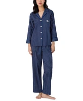Lauren Ralph Women's 3/4-Sleeve Ankle Pajama Set