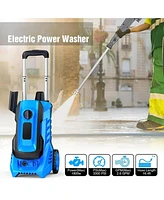 3300 Psi 2.0 Gpm Electric High Pressure Washer 26ft Hose with 4 Quick Connect Nozzles and Foam Cannon