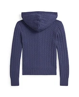 Polo Ralph Lauren Big Girls Mini Cable Full-Zip Hoodie