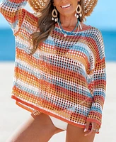 Cupshe Women's Malibu Sunset Ombre Cover-Up Top