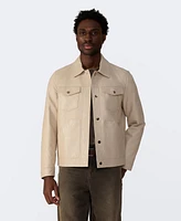 Furniq Uk Men's Leather Trucker Jacket, Created for Macy's