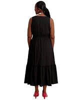 Kasper Women's Tiered Midi Dress, Regular & Plus Sizes