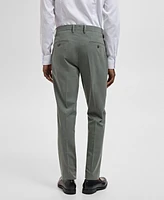 Mango Men's Stretch Fabric Eu Super Slim-Fit Suit Pants