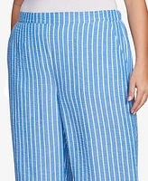 Ruby Rd. Plus Yarn Dye Stripe Relaxed Soft Capri Pants
