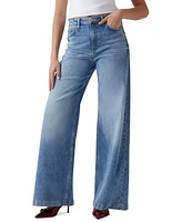 Guess Women's Bellagio High-Rise Wide-Leg Jeans