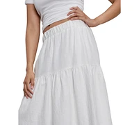 Sanctuary Women's The Prairie Linen Tiered Maxi Skirt