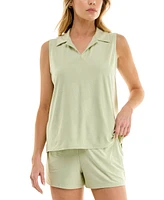 Roudelain Women's Embossed Wonderluxe Tank & Short Pajama Set
