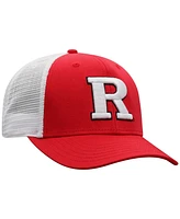 Top of the World Men's Scarlet/White Rutgers Scarlet Knights Victory Baseline Adjustable Trucker Hat