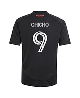 Adidas Big Boys and Girls Cristian Arango Black San Jose Earthquakes 2025 Headliner Replica Player Jersey