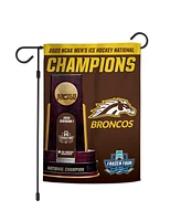 Wincraft Western Michigan Broncos 2025 Ncaa Frozen Four Men's Ice Hockey National 12" x 18" Double-Sided Garden Flag