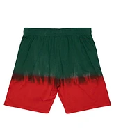 Mitchell & Ness Men's Green Seattle Supersonics Tie-Dye Shorts
