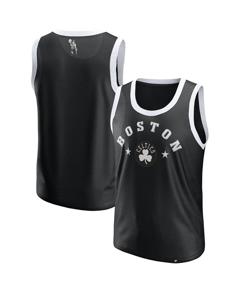 Fanatics Men's Black Boston Celtics Mesh Tank Top
