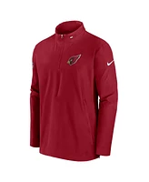 Nike Men's Cardinal Arizona Cardinals Sideline Coach Half-Zip Jacket