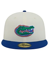 New Era Men's Cream Florida Gators Chrome 59FIFTY Fitted Hat