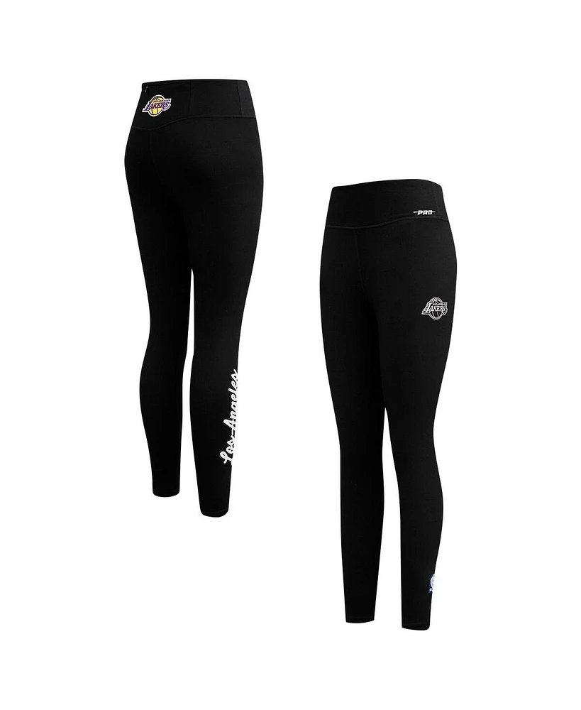 Pro Standard Women's Black Los Angeles Lakers Paint the City Jersey Leggings