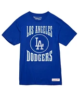 Mitchell & Ness Men's Royal Los Angeles Dodgers Arched Logo Slub T-Shirt