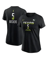 Nike Women's Paige Bueckers Black Dallas Wings 2025 Wnba Draft Rebel Edition Name Number T-Shirt
