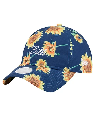 New Era Women's Blue Buffalo Bills Adventure Sunflower 9TWENTY Adjustable Hat
