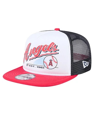 New Era Big Boys and Girls White Los Angeles Angels Retro 9FIFTY Snapback Hat