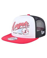 New Era Big Boys and Girls White Los Angeles Angels Retro 9FIFTY Snapback Hat
