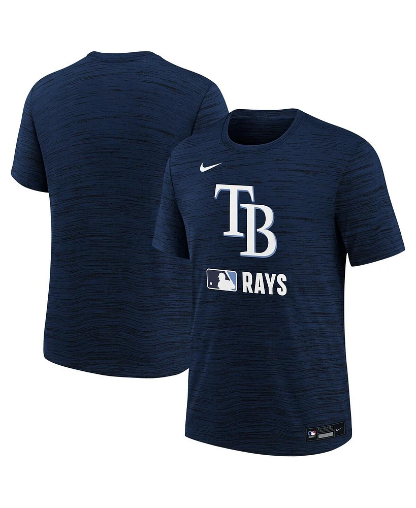 Nike Big Boys and Girls Navy Tampa Bay Rays Authentic Collection Velocity Performance T-Shirt