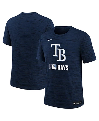 Nike Big Boys and Girls Navy Tampa Bay Rays Authentic Collection Velocity Performance T-Shirt