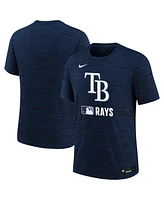 Nike Big Boys and Girls Navy Tampa Bay Rays Authentic Collection Velocity Performance T-Shirt