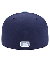 New Era Men's Navy/Light Blue Atlanta Braves Color Pack 2-Tone 59FIFTY Fitted Hat