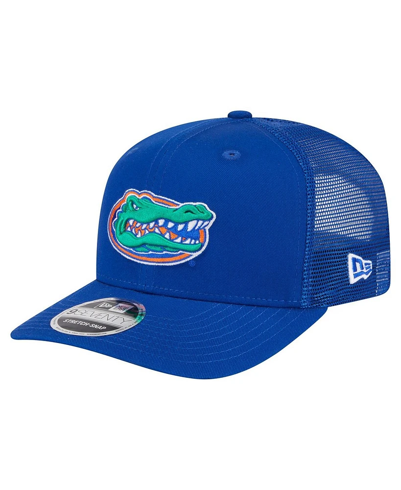 New Era Men's Royal Florida Gators Primary 9SEVENTY Trucker Stretch-Snap Hat