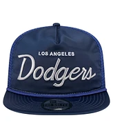 New Era Men's Navy Los Angeles Dodgers Retro Satin Script Golfer Adjustable Hat
