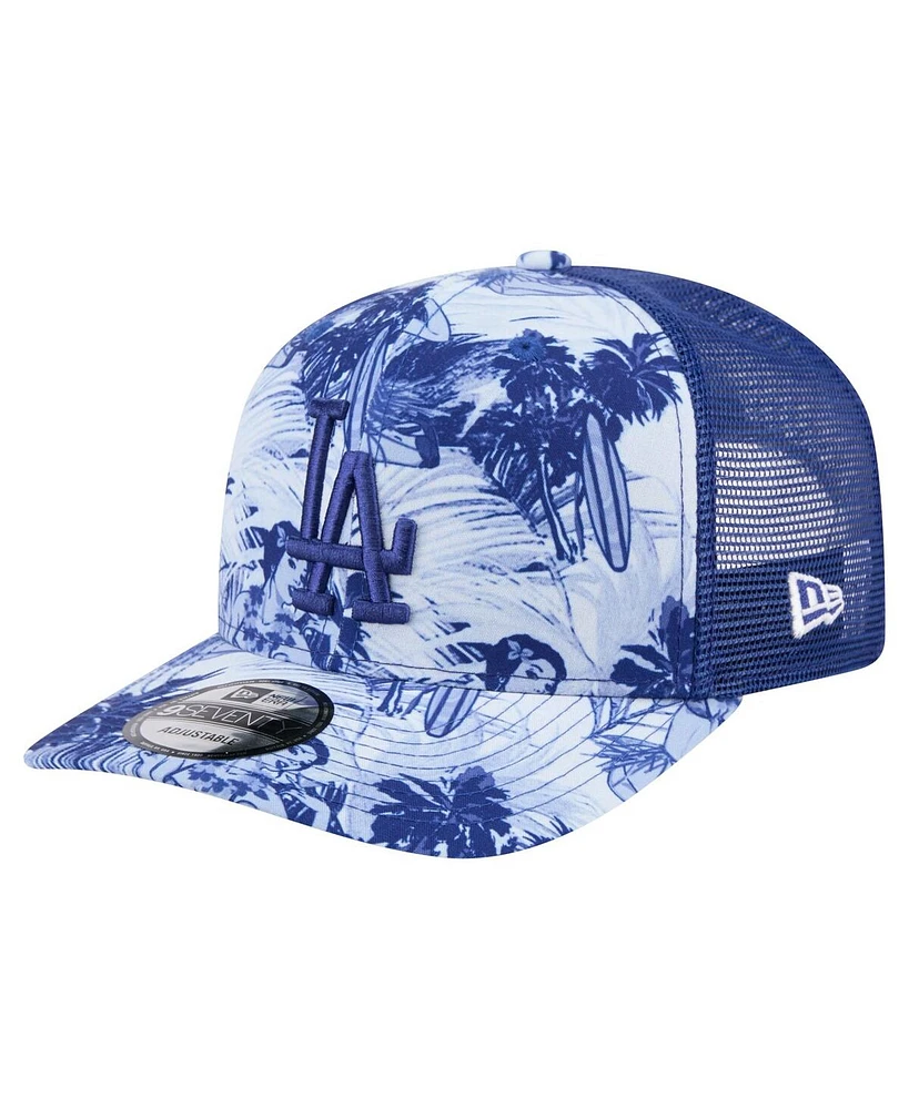 New Era Men's Royal Los Angeles Dodgers Hula Trucker 9SEVENTY Adjustable Hat