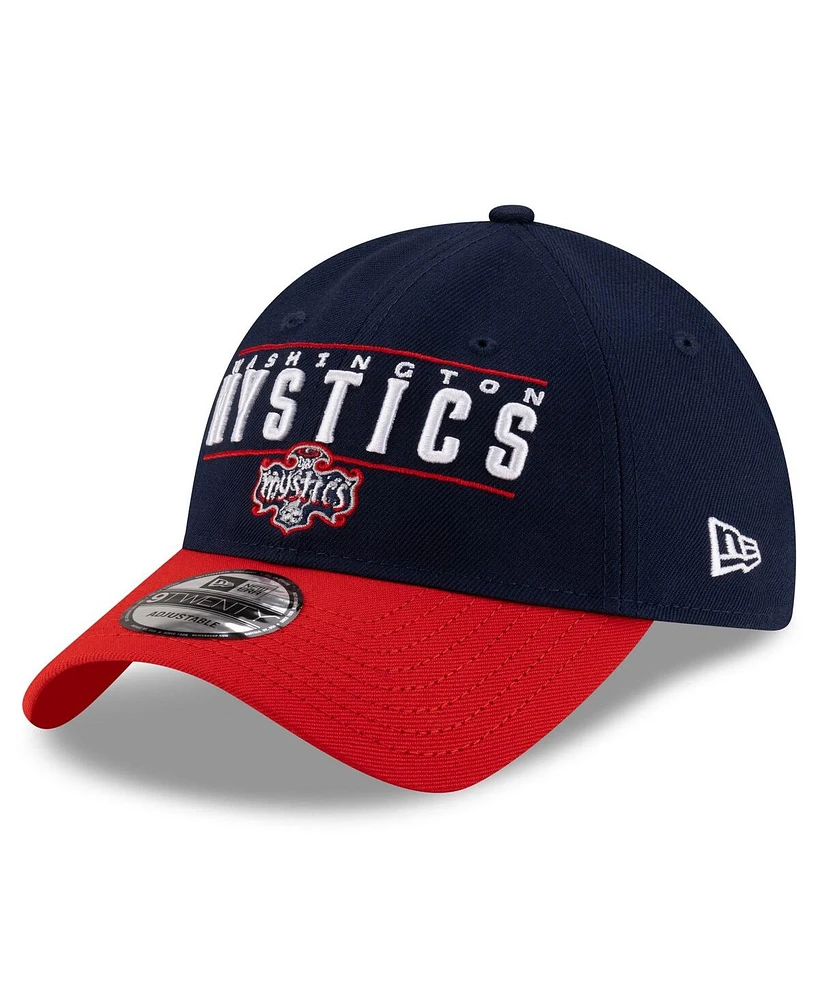New Era Men's and Women's Navy/Red Washington Mystics 2025 Wnba Draft 9TWENTY Adjustable Hat