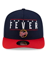 New Era Men's and Women's Navy/Red Indiana Fever 2025 Wnba Draft A-Frame 9FIFTY Snapback Hat
