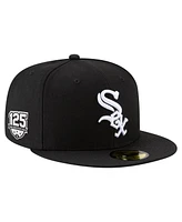 New Era Men's Black Chicago White Sox 125th Anniversary 59FIFTY Fitted Hat