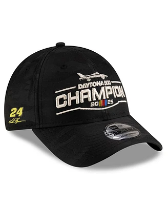 New Era Men's Black William Byron 2025 Daytona 500 Champion 9FORTY Adjustable Hat