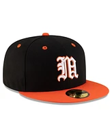 New Era Men's Black/Orange Miami Hurricanes On-Field 59FIFTY Fitted Hat