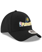New Era Men's Black Indiana Pacers 2025 Nba Playoffs 9FORTY A-Frame M-Crown Adjustable Hat