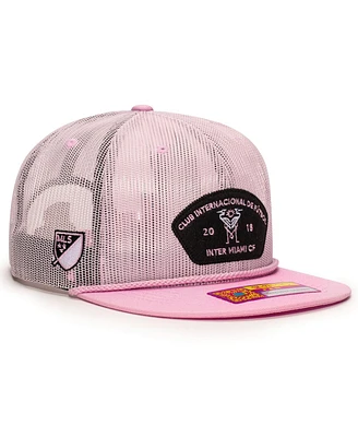 Fan Ink Men's Pink Inter Miami Cf Beach Bum Snapback Hat