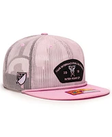 Fan Ink Men's Pink Inter Miami Cf Beach Bum Snapback Hat