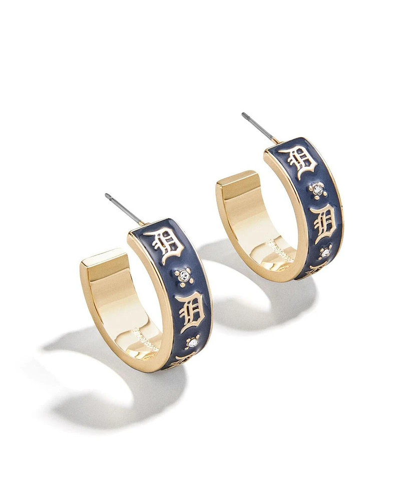 Wear By Erin Andrews x BaubleBar Detroit Tigers Enamel Hoop Earrings