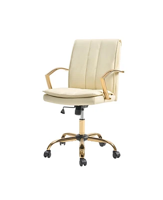 Gabriela Modern Rocking Tilting Office Chair with 360-degree Swivel Base