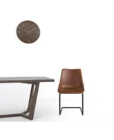 Set of 2 Faux Leather Cantilever Chairs for Dining Room or Office Seating