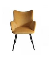 Velvet and Modern Dining Chair for Stylish Kitchen or Dining Room Seating