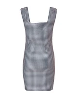 Quiz Women's Bengaline Gingham Bodycon Dress