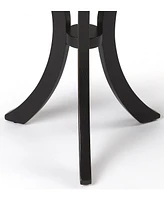 Contemporary Round Side Table – Durable Manufactured Wood Design