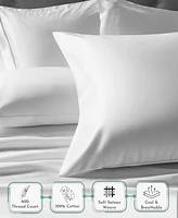 Luxuriously Soft Hotel Quality 600 Thread Count, 100% Cotton Set of 2 Cases
