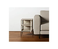 Solid Wood Square End Table for Living Room or Bedroom
