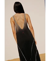 Pcfg Women's Free Heaven Acid Wash Long Dress