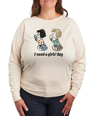 Hybrid Apparel Plus Peanuts Need a Girls Day Graphic Pullover T-Shirt